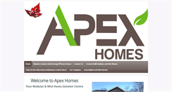 Desktop Screenshot of apexhomesltd.com