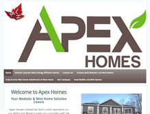 Tablet Screenshot of apexhomesltd.com